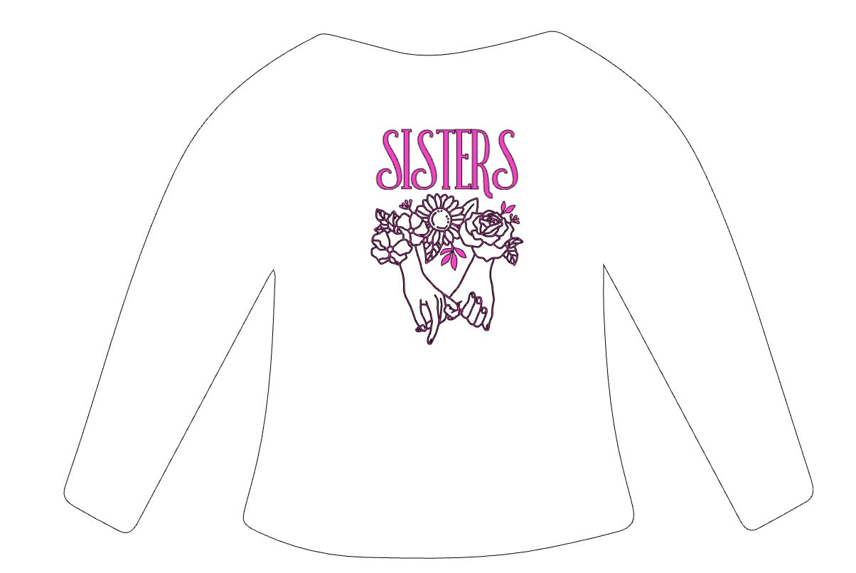 Long sleeve | "Sisters" | Front design